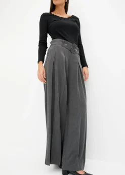 Best Pantalón Marlene ancho con mezcla de viscosa fluida Mujer Pantalones