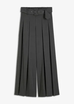 New Pantalón Marlene ancho con mezcla de viscosa fluida Mujer Tallas Pequeñas
