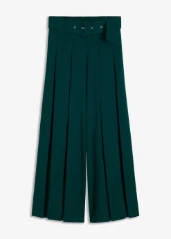New Pantalón Marlene ancho con mezcla de viscosa fluida Mujer Pantalones|Tallas Pequeñas