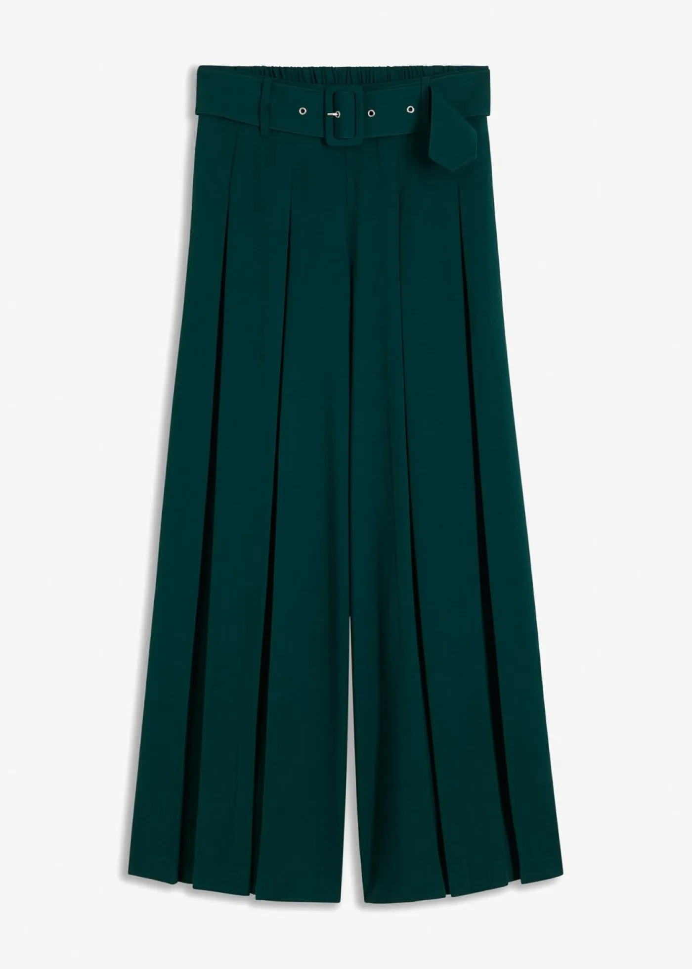 New Pantalón Marlene ancho con mezcla de viscosa fluida Mujer Pantalones|Tallas Pequeñas