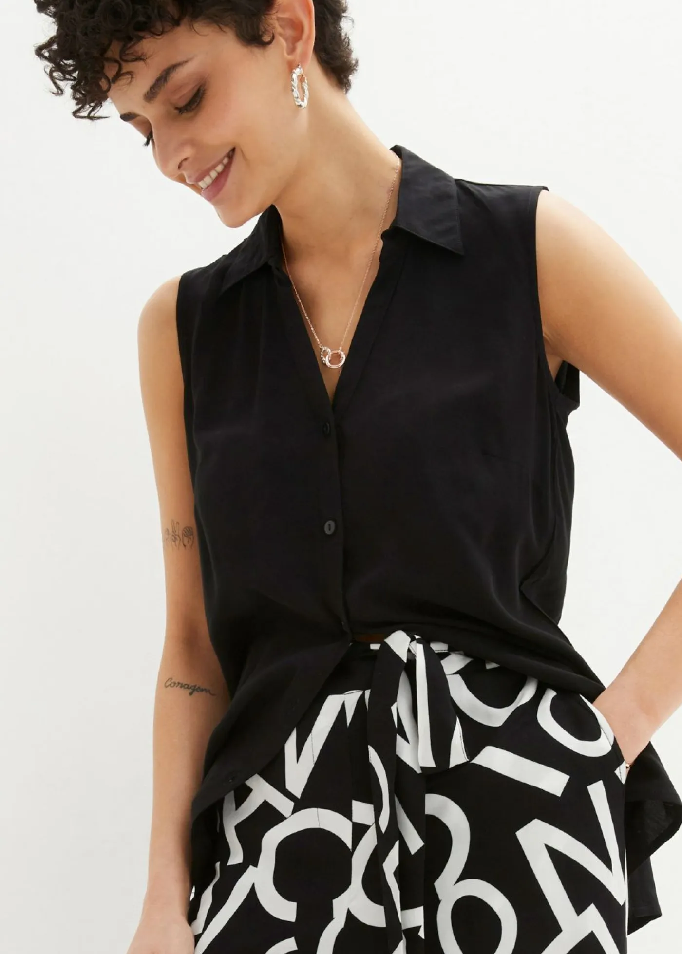 Clearance Pantalón Marlene con cinturón Mujer Pantalones|Tallas Pequeñas