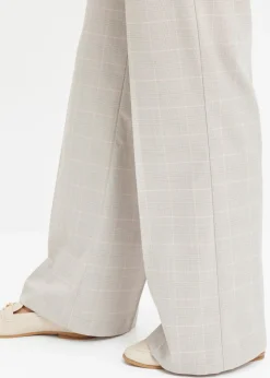 Sale Pantalón Marlene con viscosa de cuadro galés Mujer Pantalones|Tallas Pequeñas