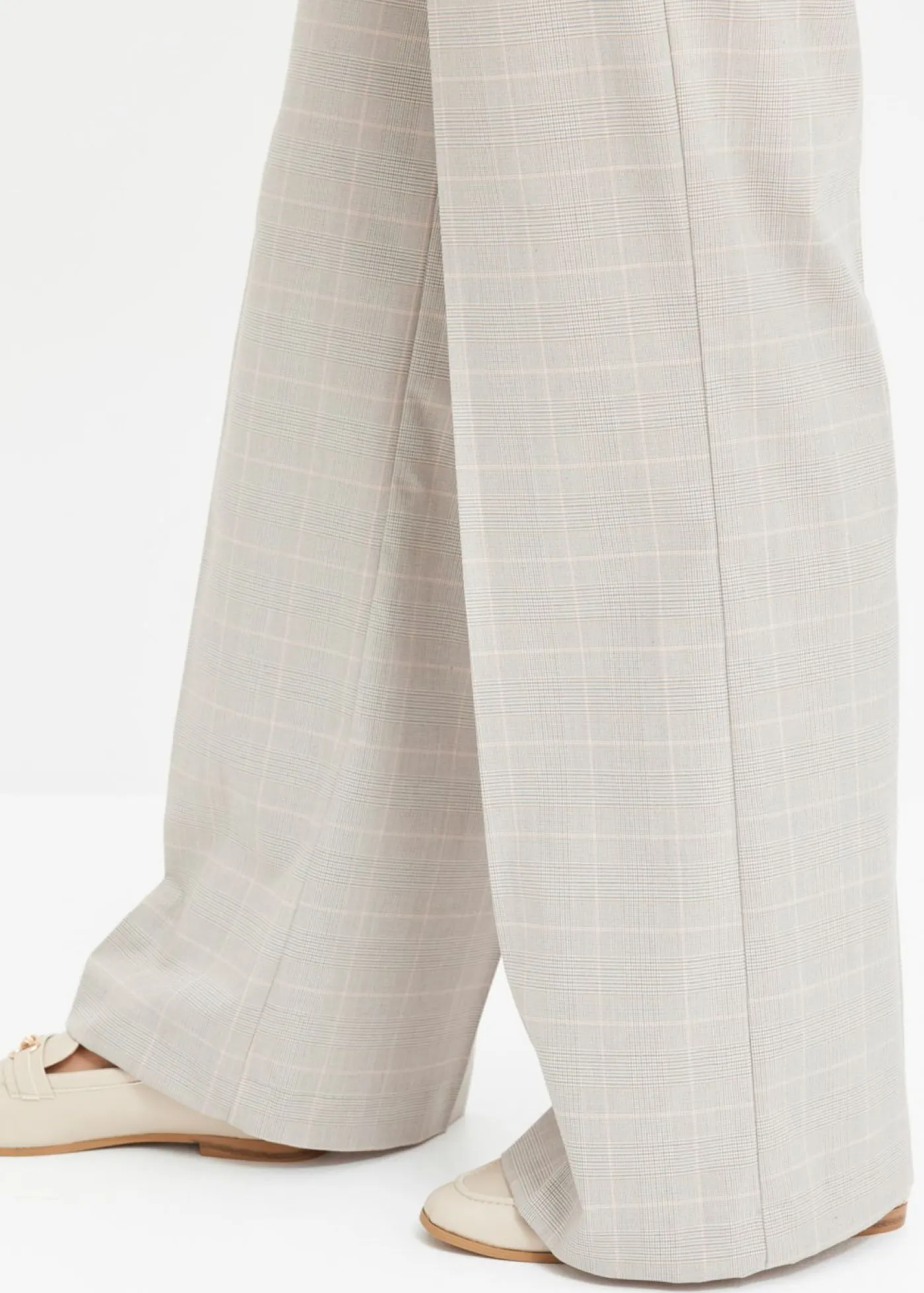 Sale Pantalón Marlene con viscosa de cuadro galés Mujer Pantalones|Tallas Pequeñas