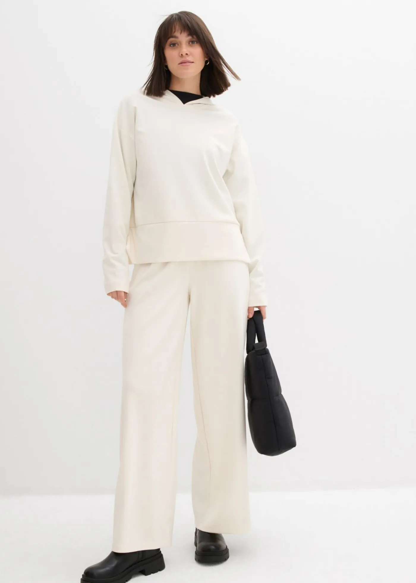 Clearance Pantalón Marlene de cómodo tejido Punto di Roma Mujer Pantalones