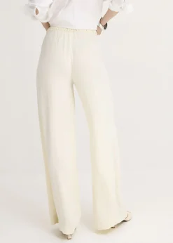 Discount Pantalón Marlene de crepé ligero Mujer Pantalones