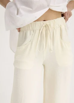 Discount Pantalón Marlene de crepé ligero Mujer Pantalones