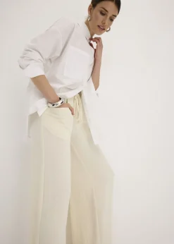 Discount Pantalón Marlene de crepé ligero Mujer Pantalones
