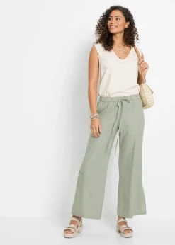 Best Pantalón Marlene de lino Mujer Pantalones