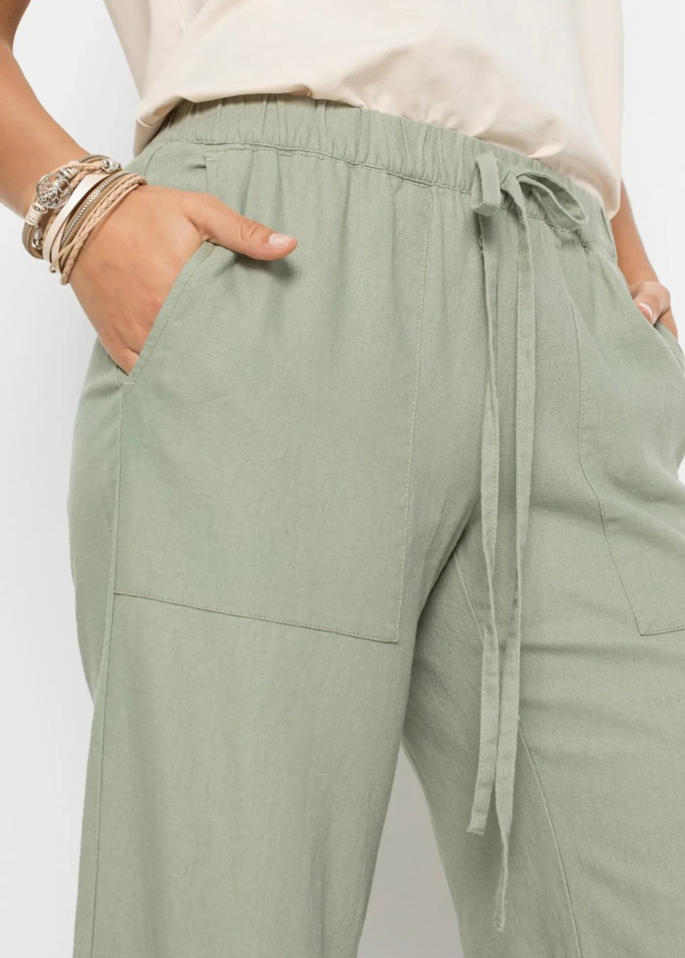 Best Pantalón Marlene de lino Mujer Pantalones