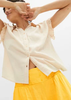 Discount Pantalón Marlene de mezcla vaporosa de lino Mujer Pantalones