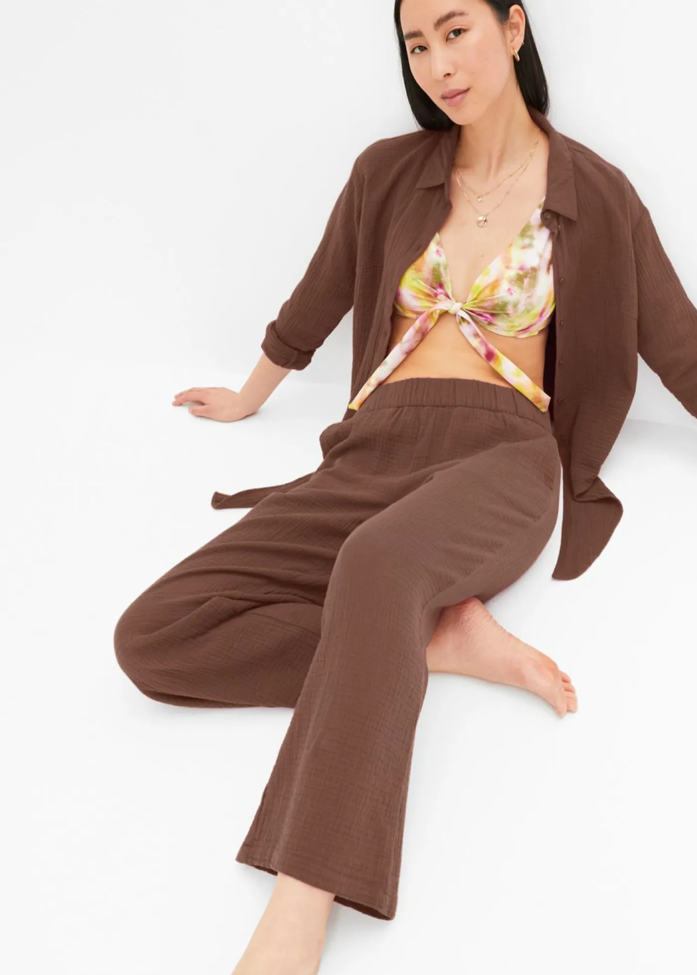 Best Pantalón Marlene de muselina de algodón Mujer Pantalones|Novedades