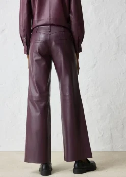 Clearance Pantalón Marlene de napa de cordero Mujer Premium|Pantalones