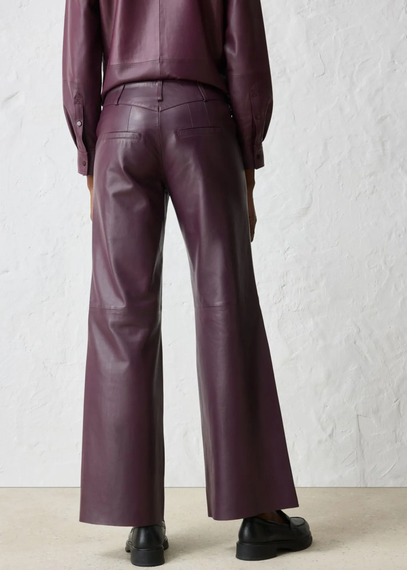 Clearance Pantalón Marlene de napa de cordero Mujer Premium|Pantalones