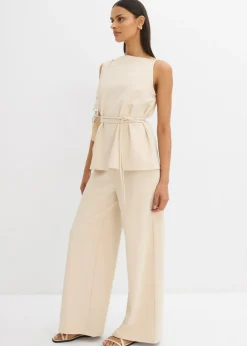 Outlet Pantalón Marlene de piqué Mujer Conjuntos De Ropa|Esenciales