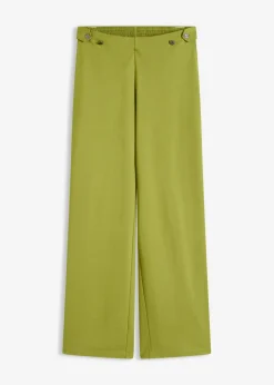 New Pantalón Marlene de Punto di Roma con cinta de satén Mujer Pantalones