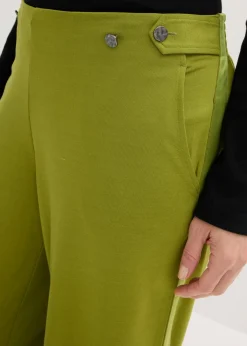 New Pantalón Marlene de Punto di Roma con cinta de satén Mujer Pantalones