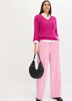 Clearance Pantalón Marlene de raya diplomática Mujer Pantalones