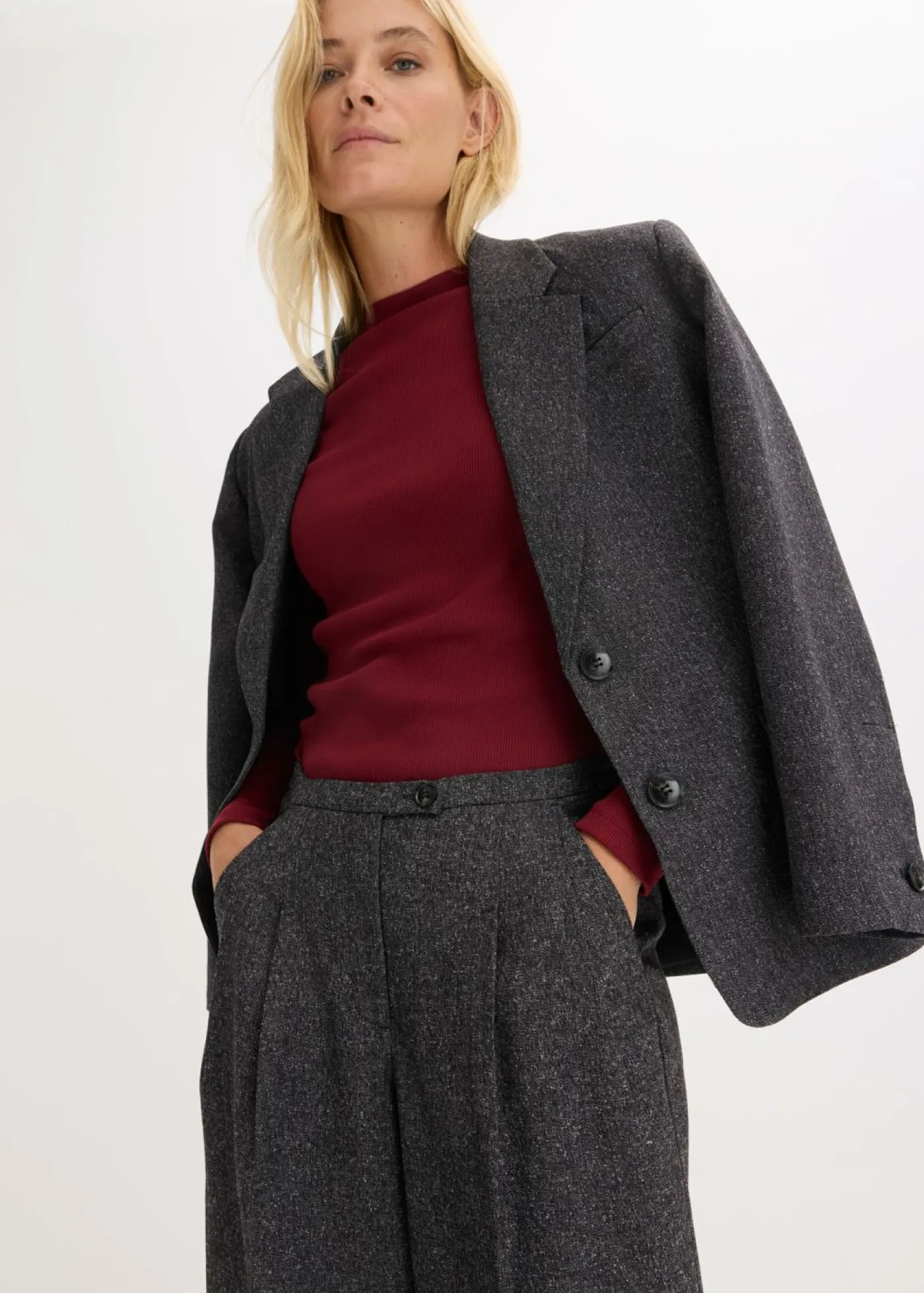 Pantalón Marlene de suave mezcla de viscosa Mujer Esenciales|Pantalones