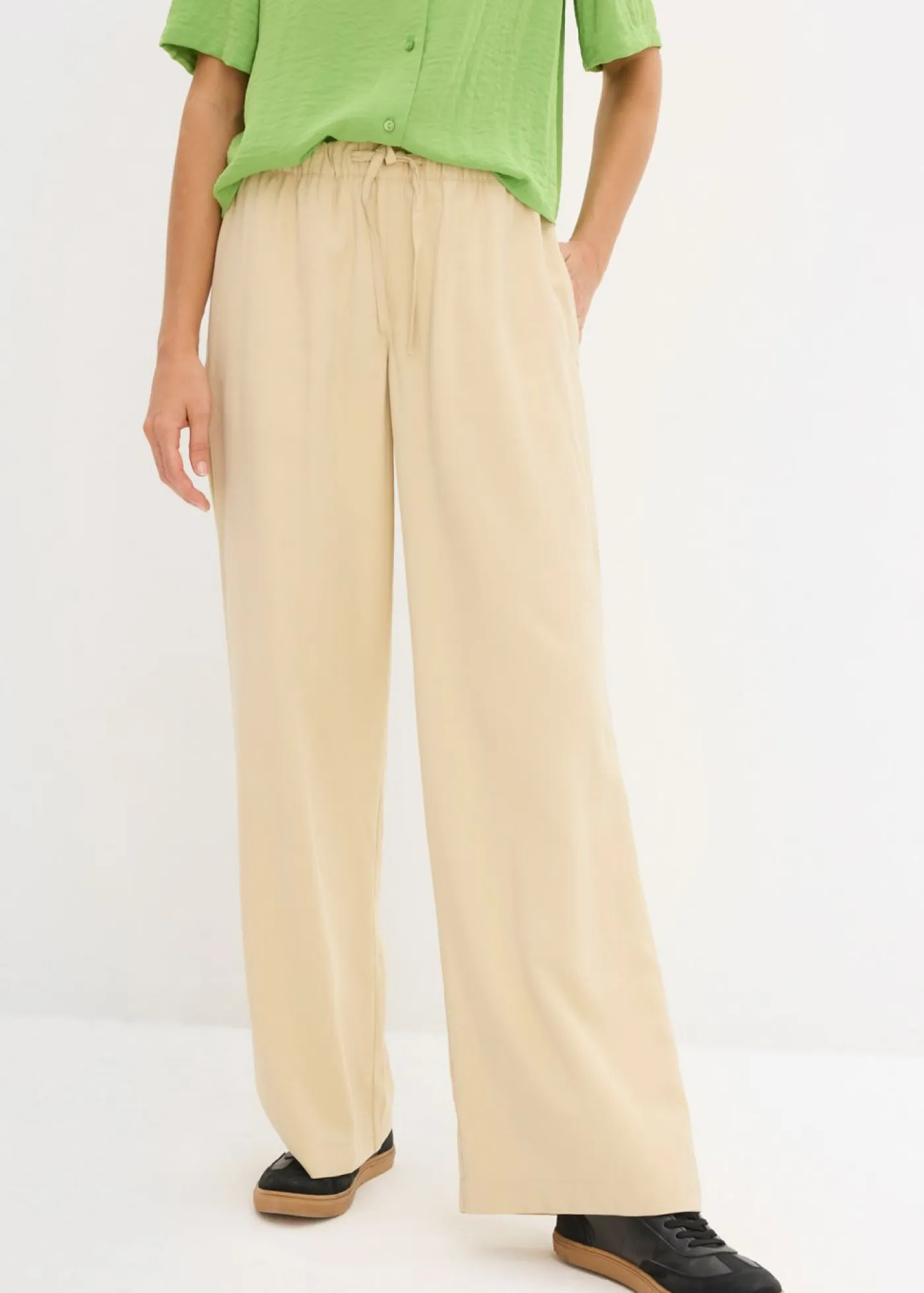 Online Pantalón Marlene de viscosa fluida Mujer Pantalones