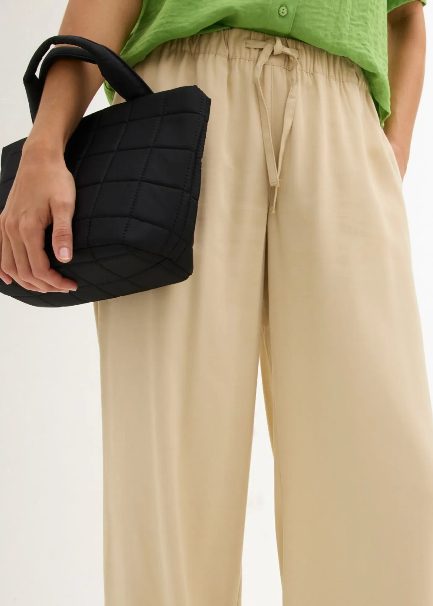 Online Pantalón Marlene de viscosa fluida Mujer Pantalones