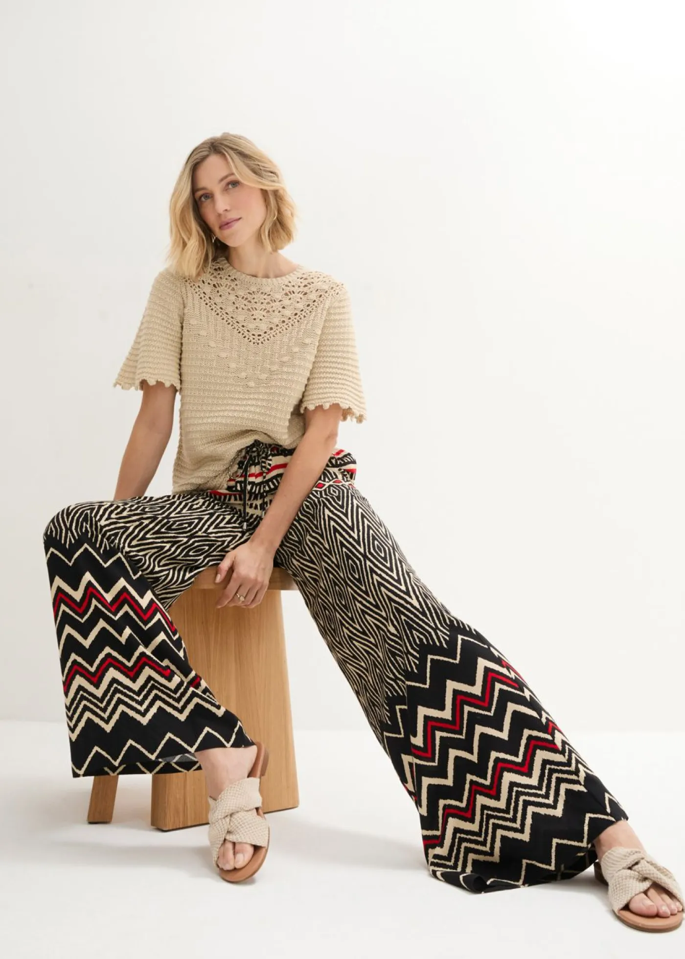 Online Pantalón Marlene de viscosa fluida Mujer Pantalones