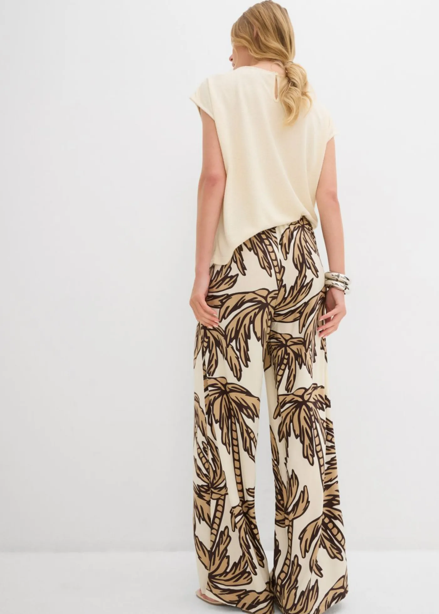 Discount Pantalón Marlene de viscosa fluida Mujer Pantalones