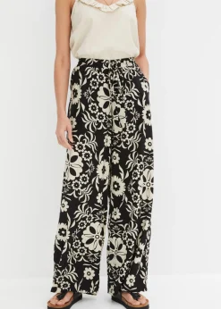 Outlet Pantalón Marlene de viscosa fluida Mujer Pantalones