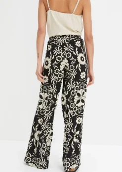 Outlet Pantalón Marlene de viscosa fluida Mujer Pantalones