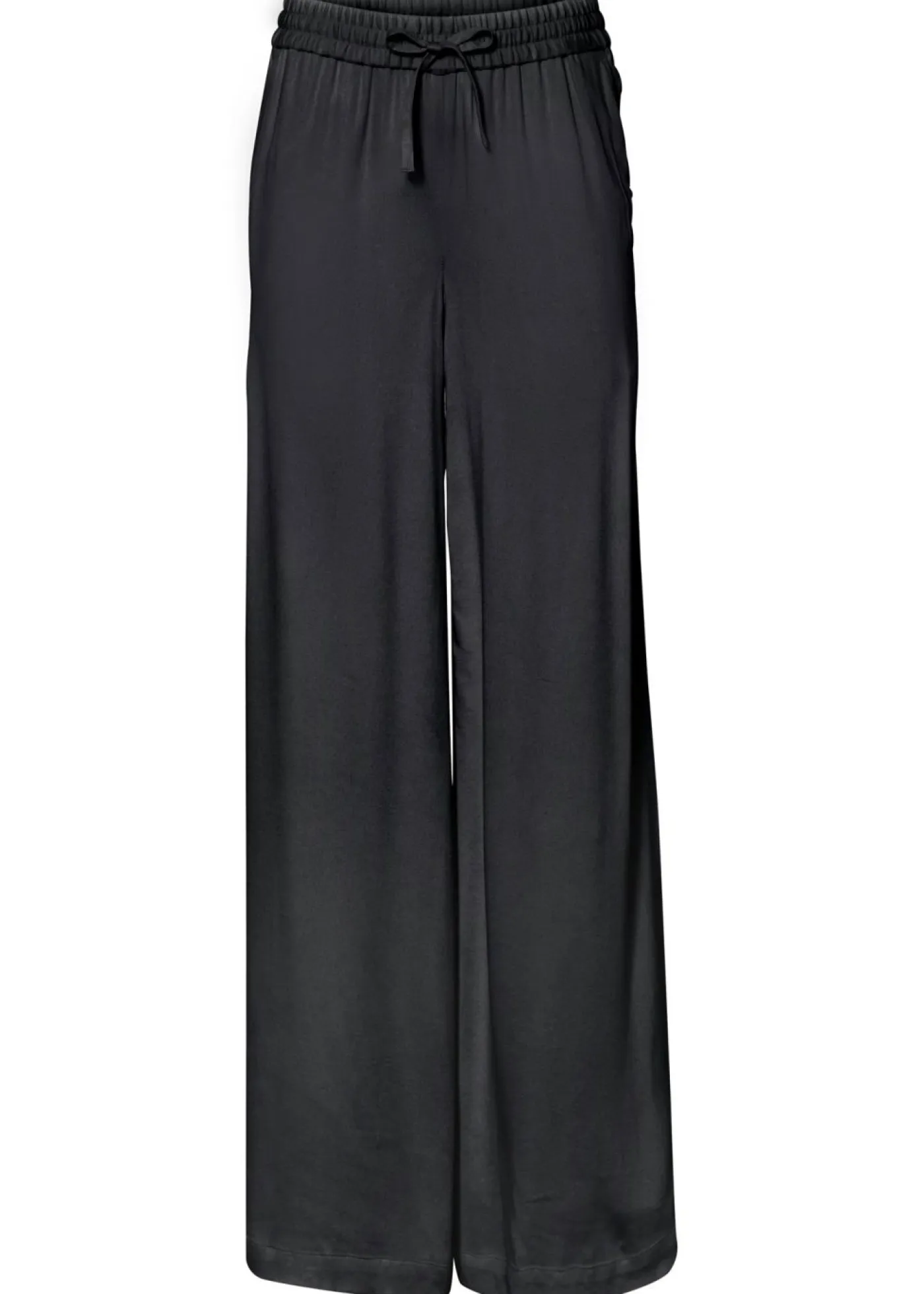 Online Pantalón Marlene de viscosa ligeramente brillante Mujer Esenciales|Pantalones