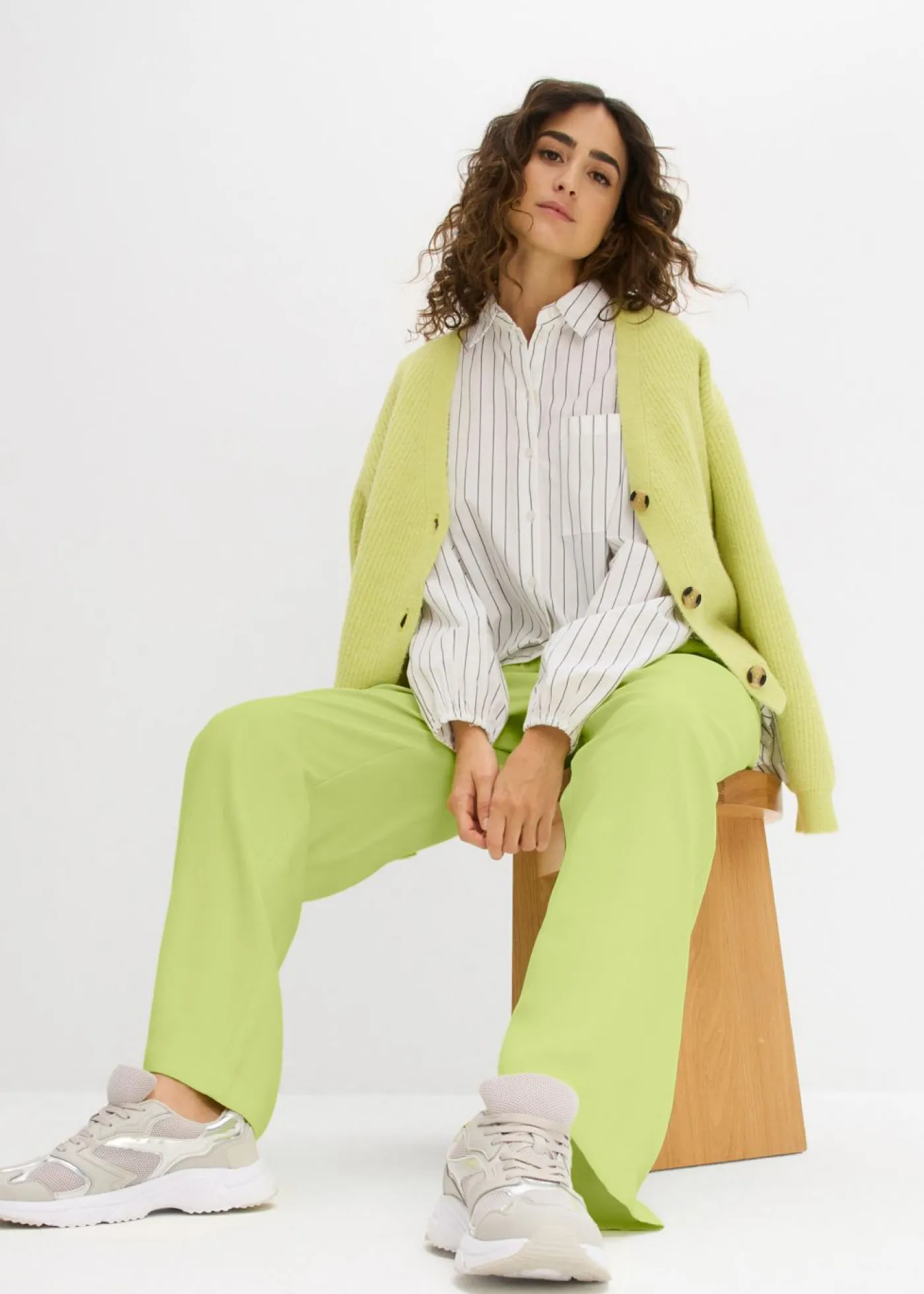 Outlet Pantalón Marlene de viscosa fluida Mujer Pantalones