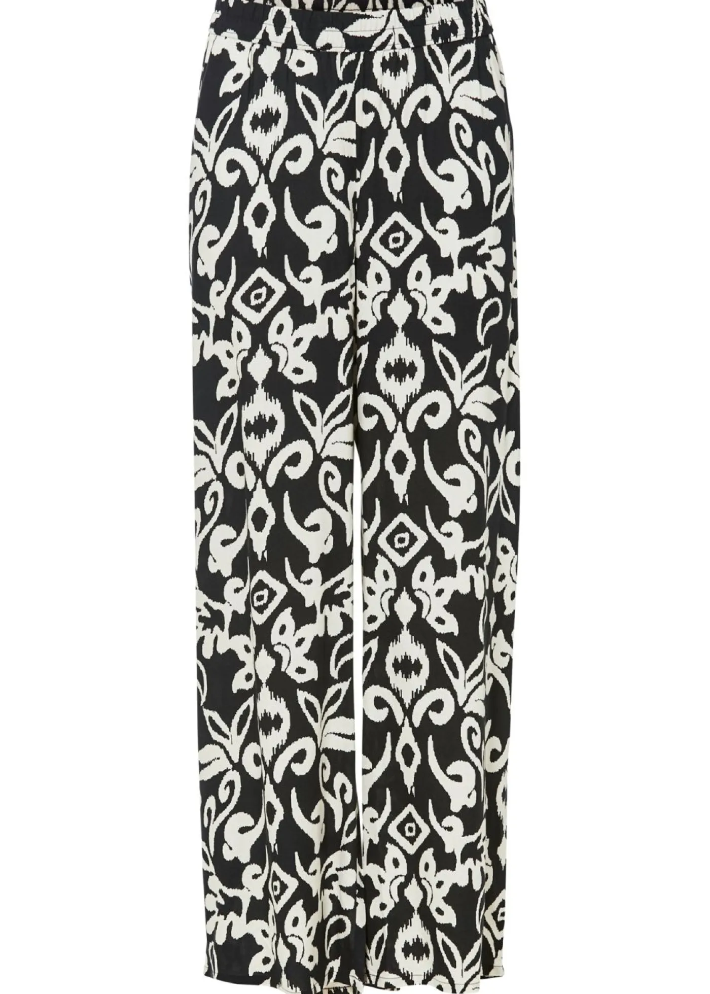 Pantalón Marlene estampado de viscosa fluida Mujer Pantalones|Tallas Pequeñas