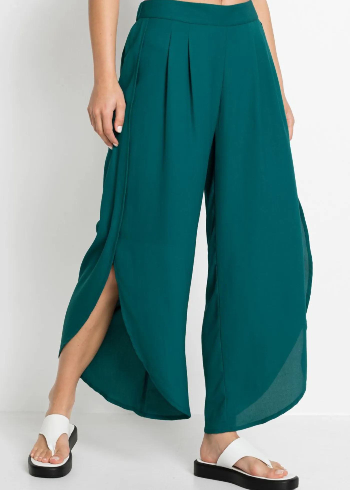 Discount Pantalón palazzo con abertura Mujer Pantalones