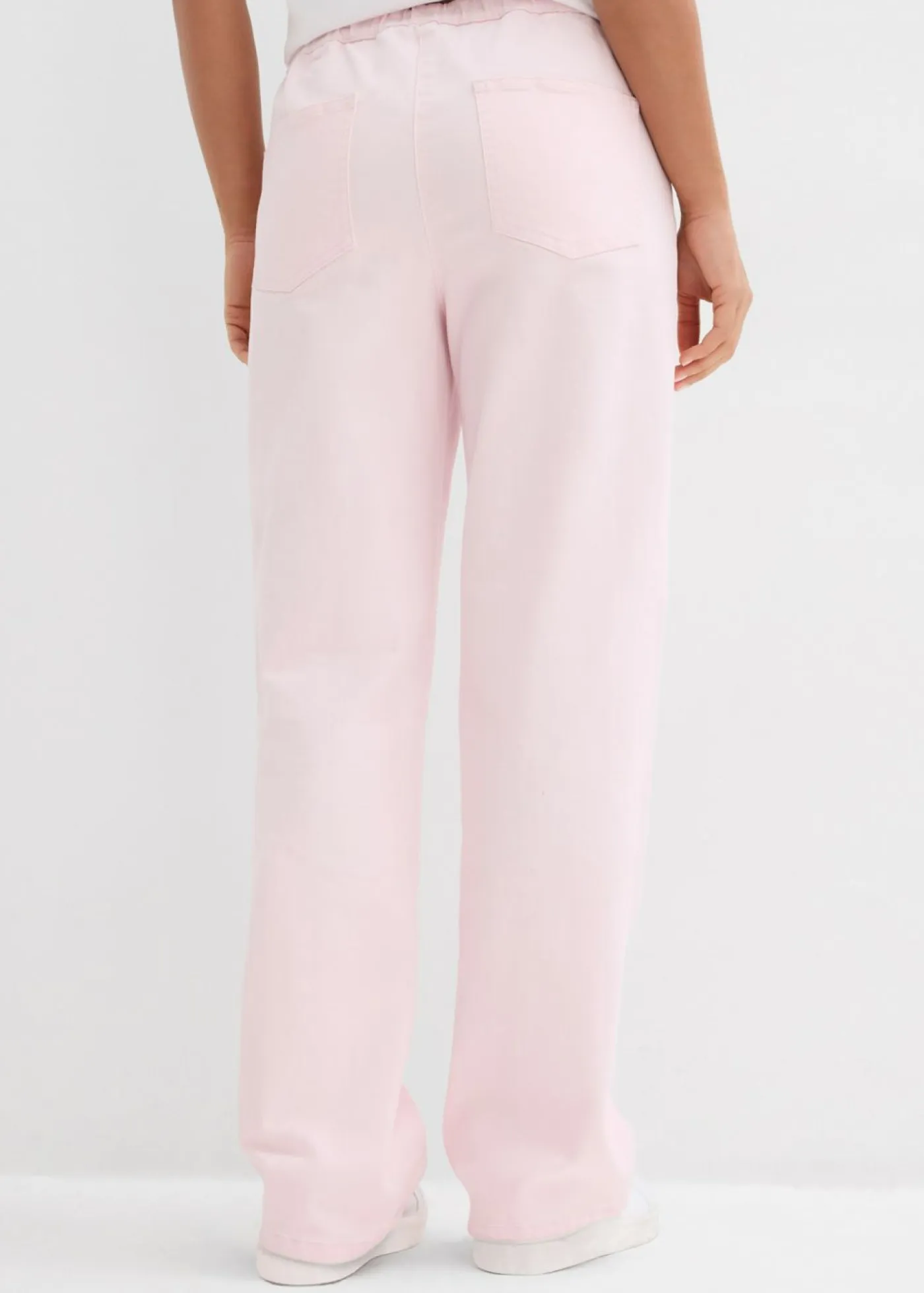 Clearance Pantalón palazzo con cinturilla cómoda y talle alto Mujer Pantalones|Novedades