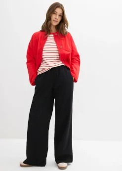 Outlet Pantalón palazzo con cintura cómoda Mujer Pantalones