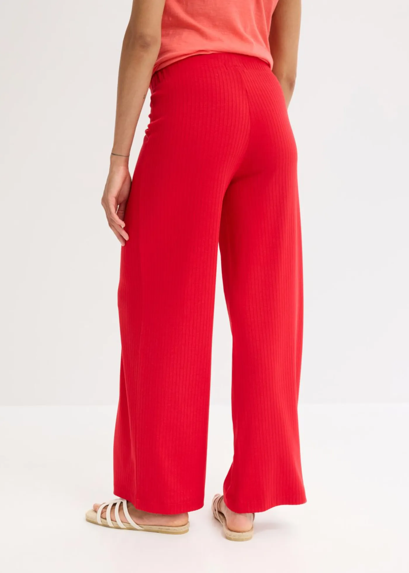 New Pantalón palazzo con cintura cómoda Mujer Pantalones