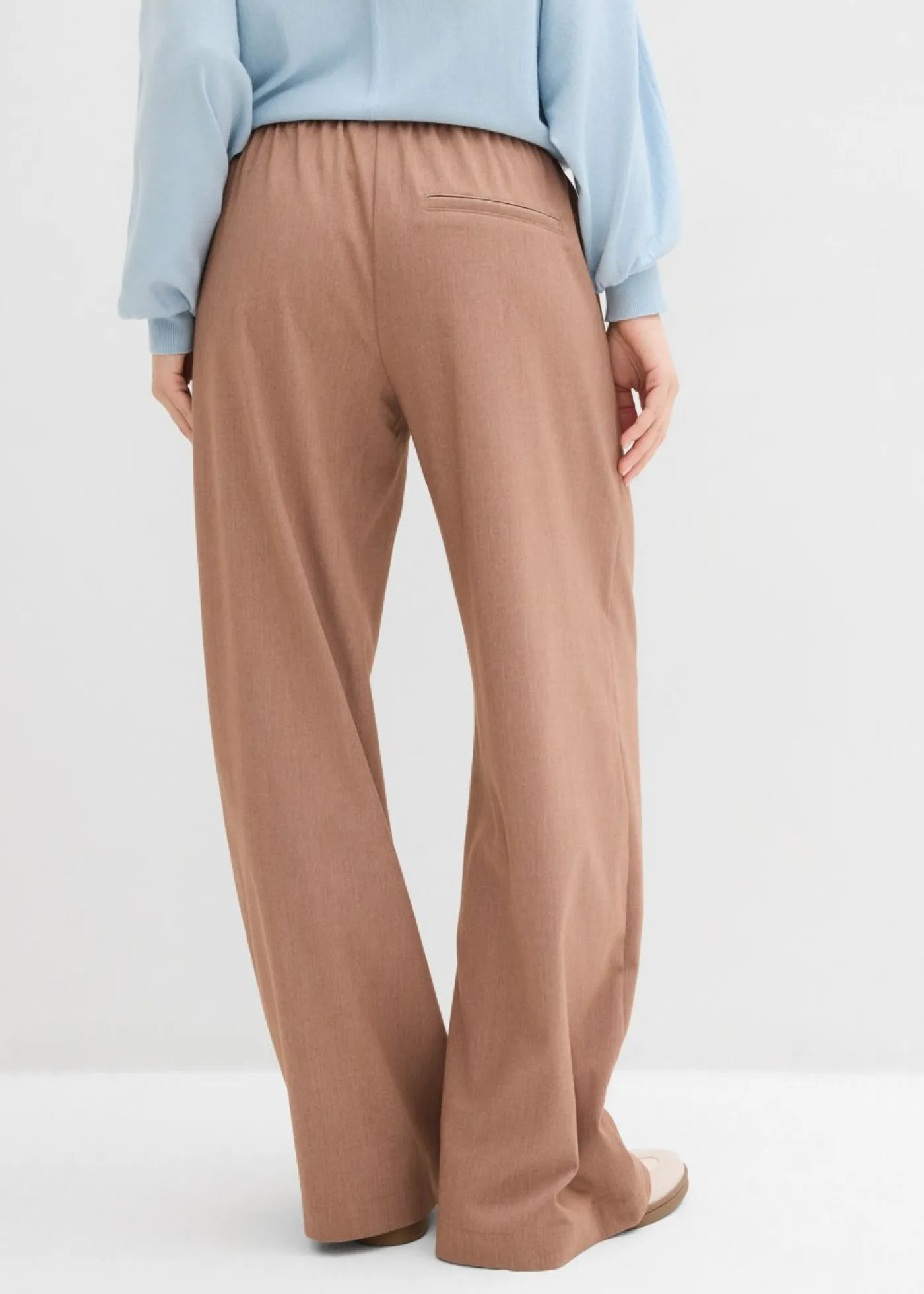 New Pantalón palazzo con cintura cómoda Mujer Pantalones