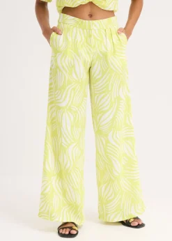 Best Pantalón palazzo con cintura cómoda Mujer Pantalones