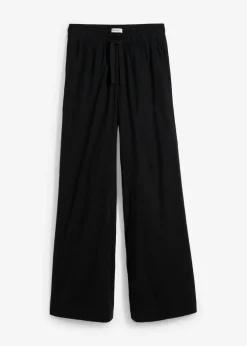 Pantalón palazzo de algodón puro Mujer Pantalones