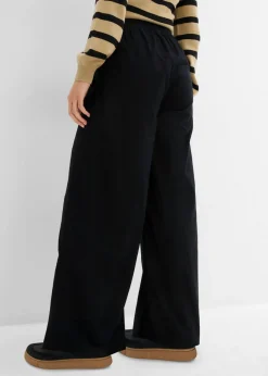 Pantalón palazzo de algodón puro Mujer Pantalones
