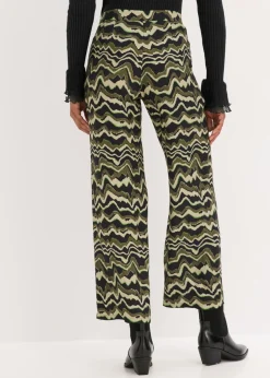 Outlet Pantalón palazzo de crepé de viscosa Mujer Pantalones
