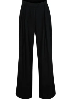 Outlet Pantalón palazzo de mezcla ligera de viscosa y lino Mujer Esenciales|Pantalones