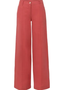 Best Pantalón palazzo de mezcla de lino Mujer Pantalones|Tallas Pequeñas