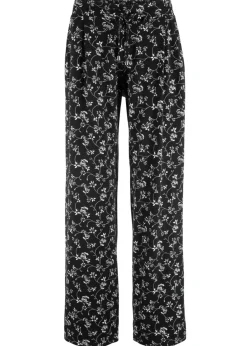 Sale Pantalón palazzo de mezcla de viscosa Mujer Pantalones