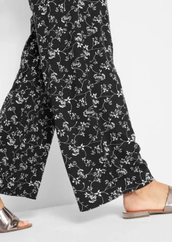 Sale Pantalón palazzo de mezcla de viscosa Mujer Pantalones