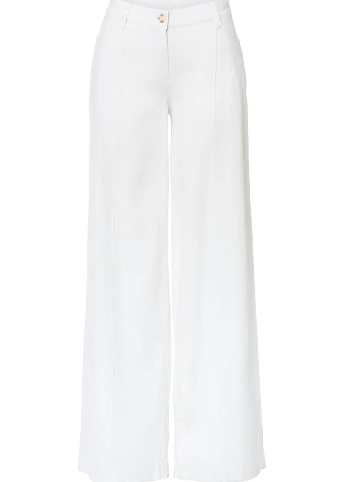 Discount Pantalón palazzo de mezcla de lino Mujer Pantalones