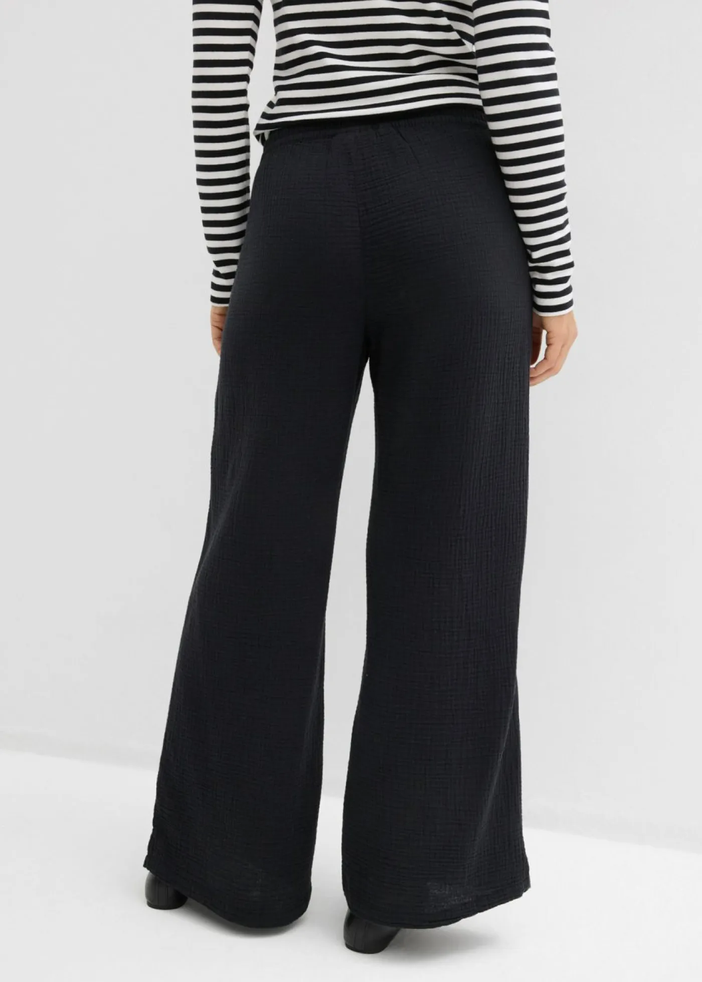 Discount Pantalón palazzo de muselina Mujer Pantalones|Tallas Pequeñas