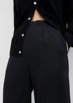 Hot Pantalón palazzo de Punto di Roma cómodo Mujer Esenciales|Pantalones