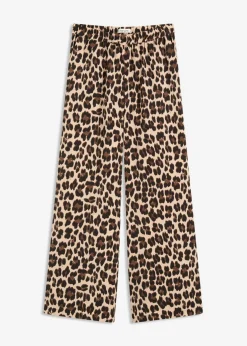 Online Pantalón palazzo de satén fluido Mujer Pantalones