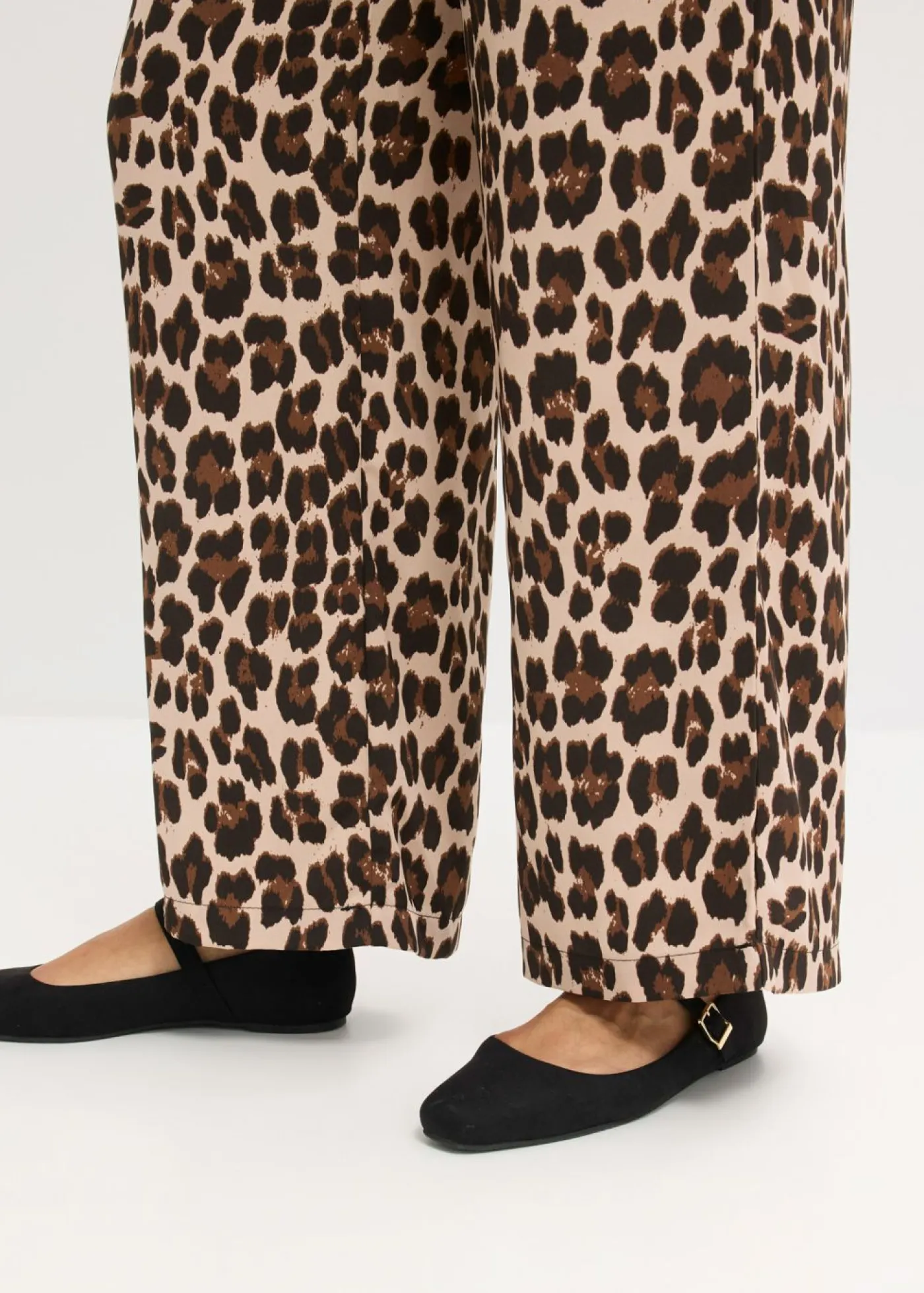 Online Pantalón palazzo de satén fluido Mujer Pantalones