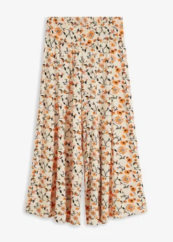 Pantalón Palazzo de viscosa fluida Mujer Pantalones|Tallas Pequeñas